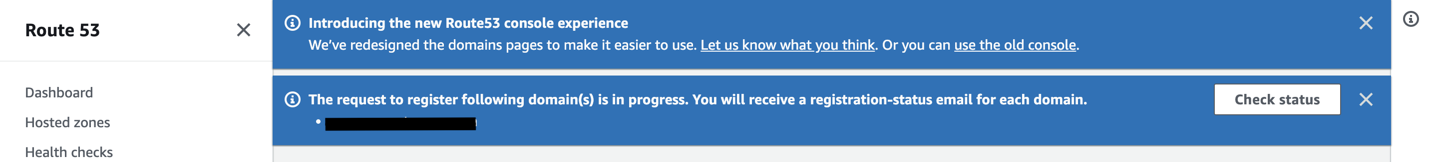 Check status