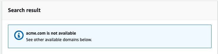 Domain Not Available