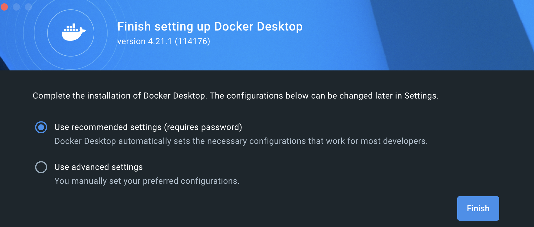 configuration preference