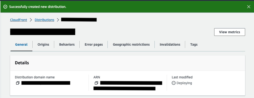 Create distribution result