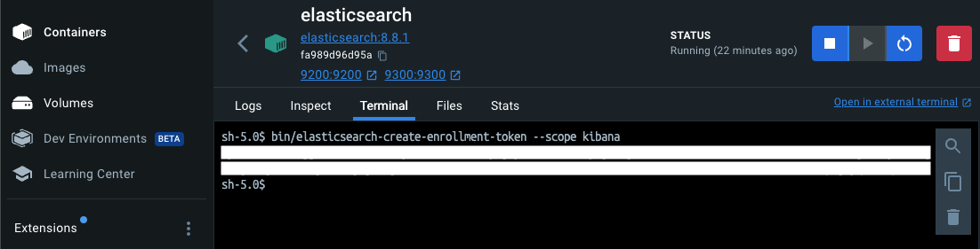 enrollment token