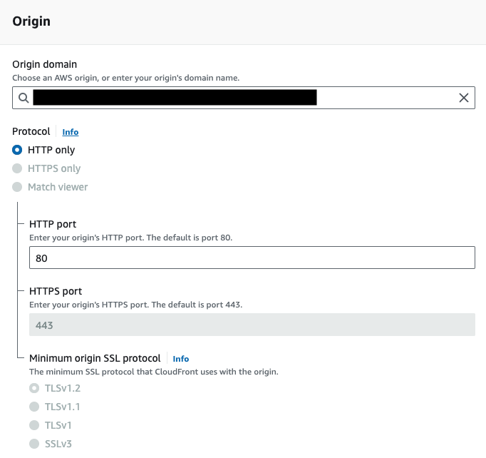 Origin section