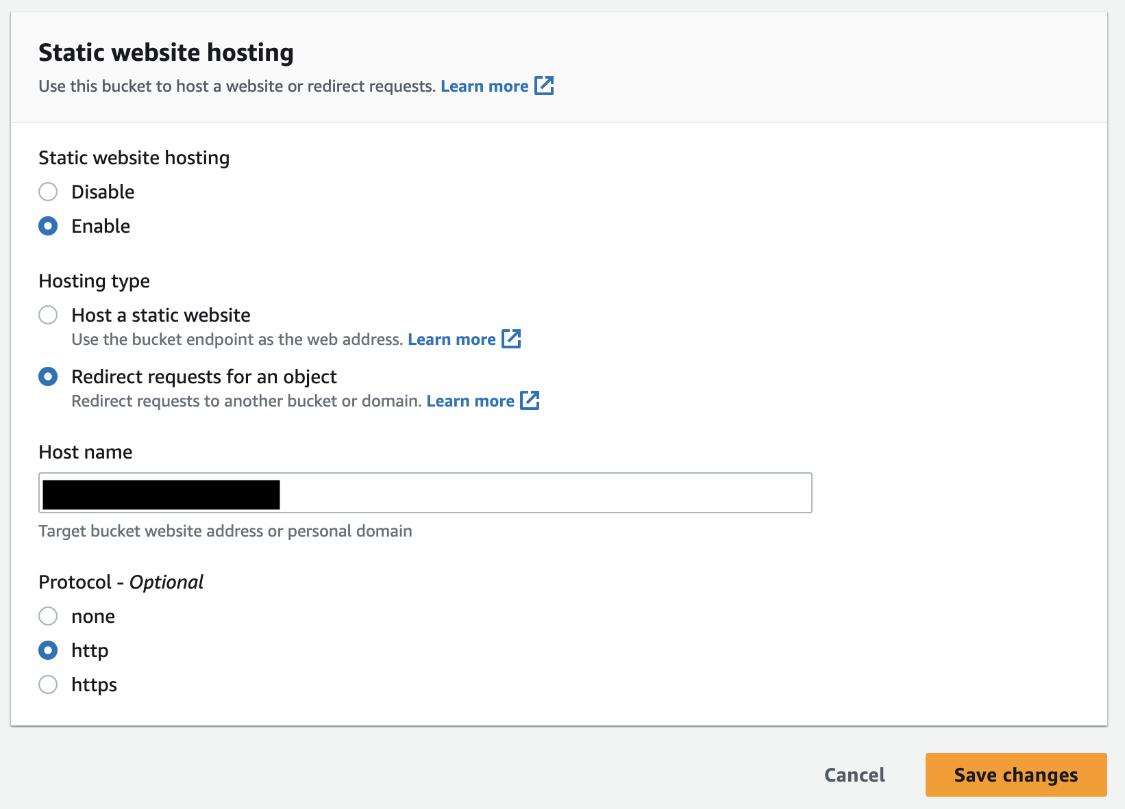 Redirect requests