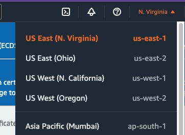 Select region